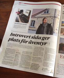 Interview in local newspaper Hallå Lund with Stefan Strand